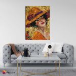 Πίνακας σε Καμβά Woman with Hat