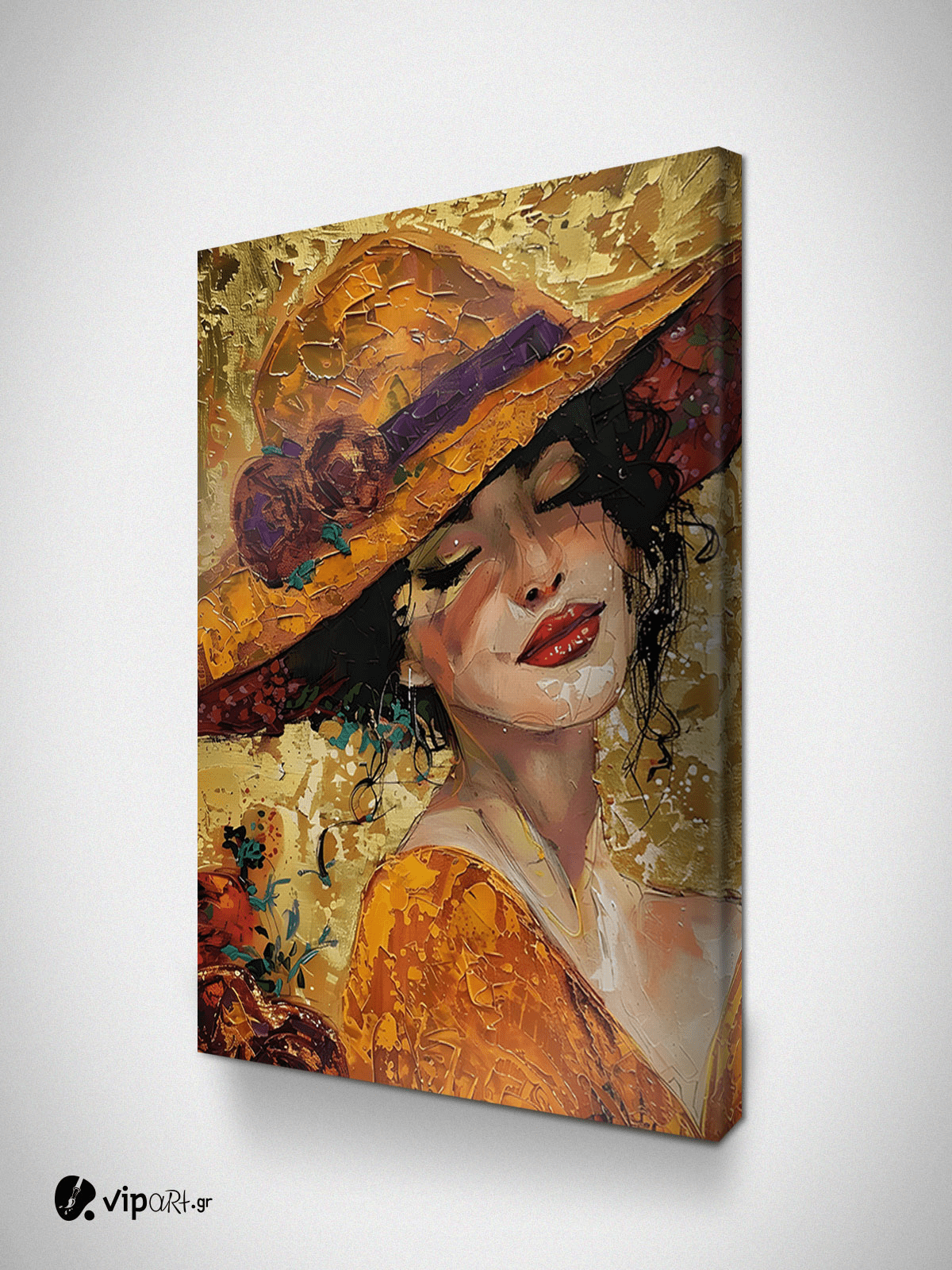 Πίνακας σε Καμβά Woman with Hat Πίνακας σε Καμβά Woman with Hat