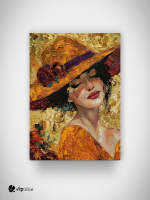 Πίνακας σε Καμβά Woman with Hat