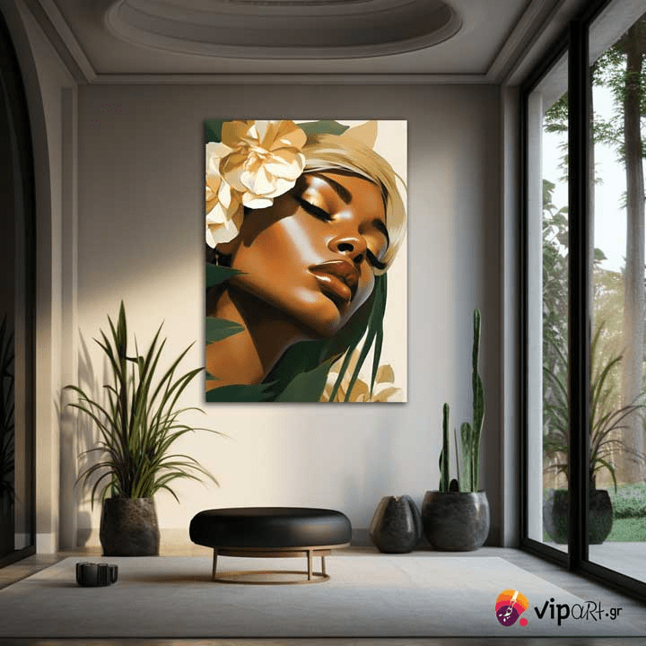Πίνακας σε Καμβά Golden Goddess