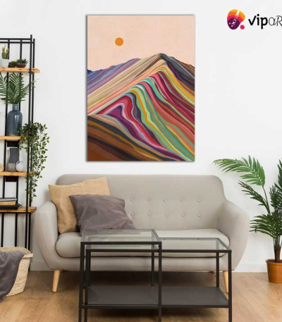 Πίνακας σε Καμβά Rainbow Mountains