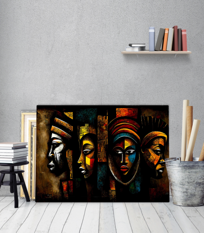 Πίνακας Καμβάς Modern abstract african art Traditional african painting