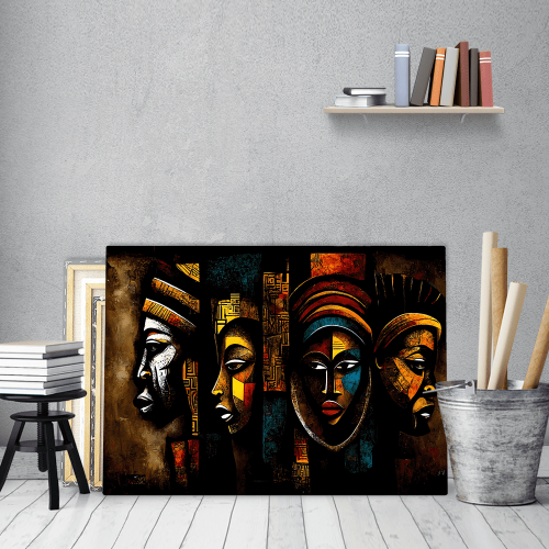 Πίνακας Καμβάς Modern abstract african art Traditional african painting