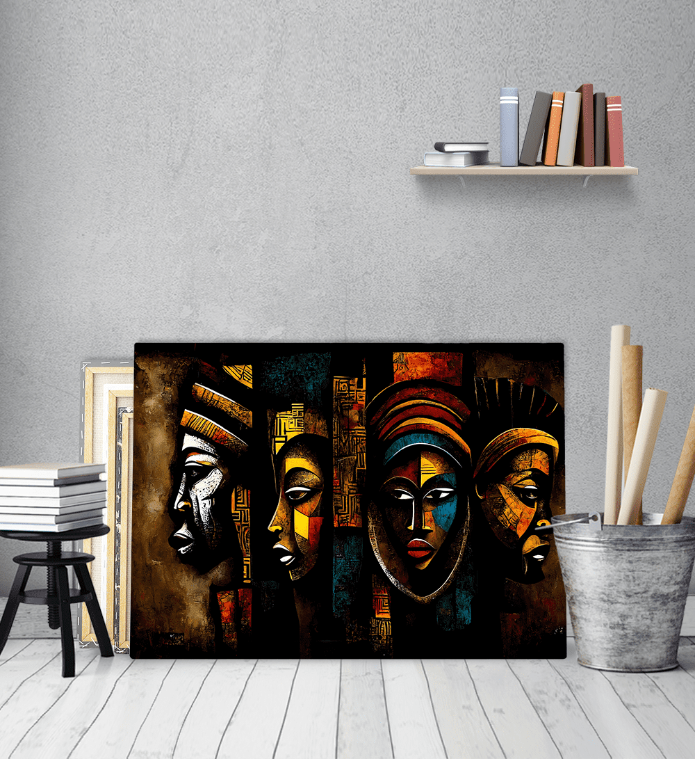Πίνακας Καμβάς Modern abstract african art Traditional african painting