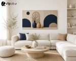 Πίνακας σε καμβά Midnight Beige Harmony
