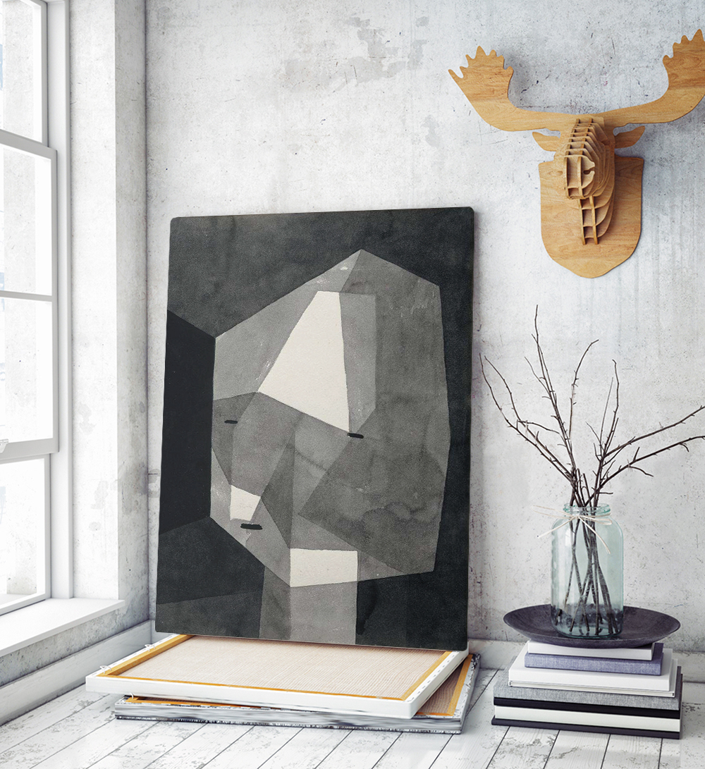 Πίνακας σε καμβά Rough-Cut Head Paul Klee (Αντιγραφή)