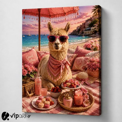 Πίνακας σε καμβά Alpaca Dolce Vita