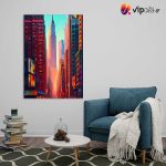 Πίνακας σε Καμβά Empire Sunset – Skyline Νέας Υόρκης - Image 2
