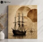 Πίνακας σε Καμβά Vintage Nautical Wall Art