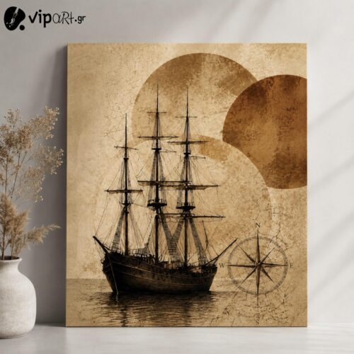 Πίνακας σε Καμβά Vintage Nautical Wall Art