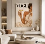 Πίνακας σε καμβά VOGUE Champagne Elegance – Luxury Fashion Canvas Wall Art